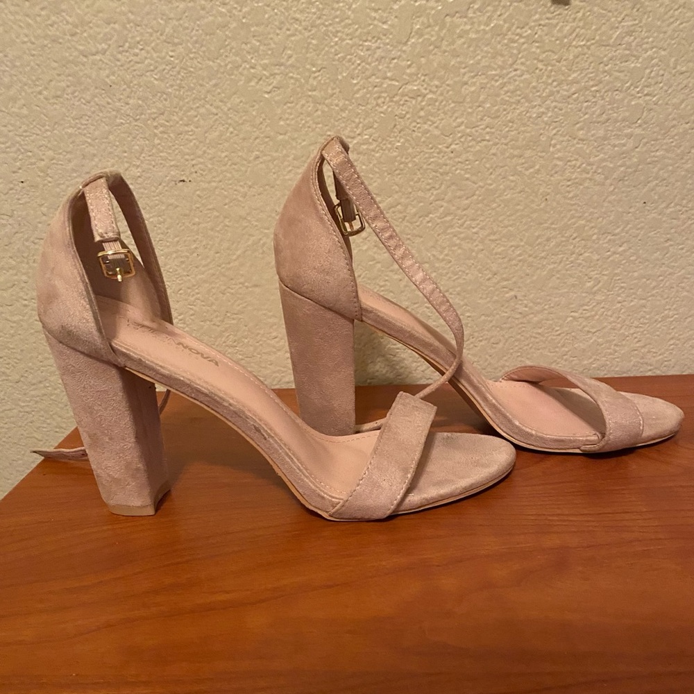 These are Go with everything nude heels from fashionova